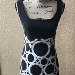 AB Studio Black & White geometric dress